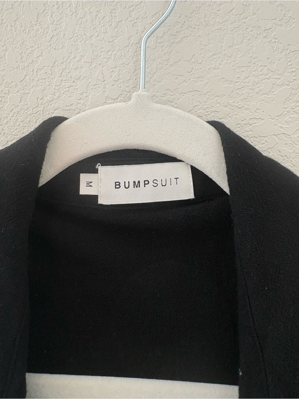 Bumpsuit Black Oversized Button Up Relaxed Maternity Postpartum Shirt Top Medium - Picture 8 of 12